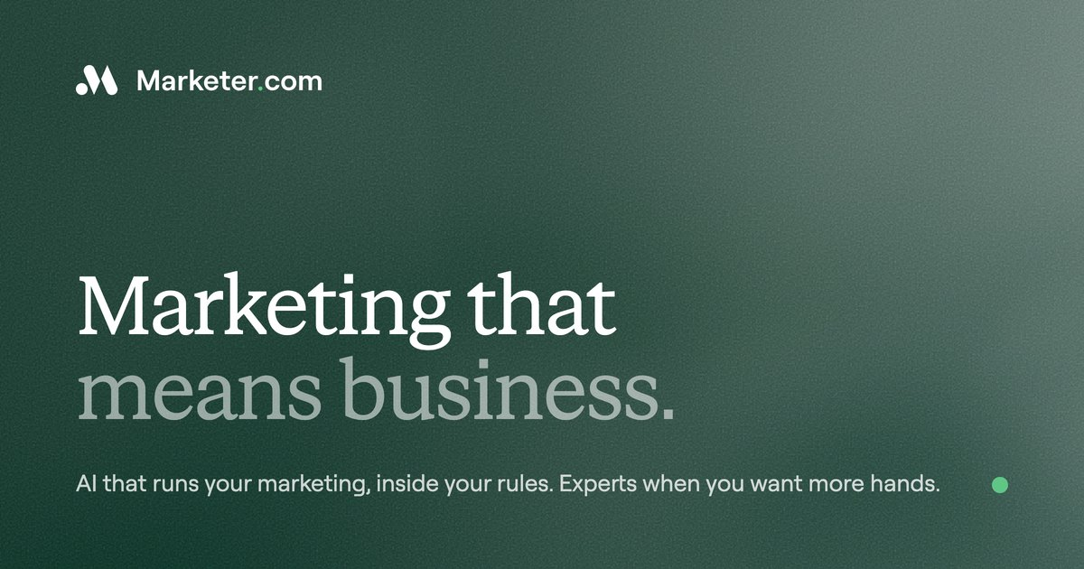 Marketer | Marketing that means business Open Graph image